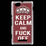 Coque Sony Xperia M Keep Calm Fuck Off Brique