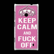 Coque Nokia Lumia 520 Keep Calm Fuck Off Rose