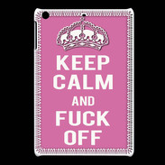 Coque iPadMini Keep Calm Fuck Off Rose