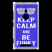 Coque Nokia Lumia 925 Keep Calm Funky Bleu