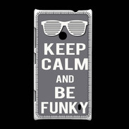 Coque Nokia Lumia 520 Keep Calm Funky Gris