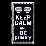 Coque Nokia Lumia 925 Keep Calm Funky Noir