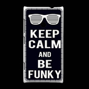 Coque Nokia Lumia 520 Keep Calm Funky Noir