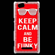 Coque Sony Xperia M Keep Calm Funky Rouge