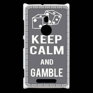 Coque Nokia Lumia 925 Keep Calm Gamble Gris