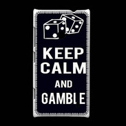 Coque Nokia Lumia 520 Keep Calm Gamble Noir