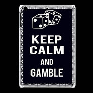 Coque iPadMini Keep Calm Gamble Noir