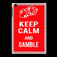Coque iPadMini Keep Calm Gamble Rouge