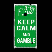 Coque Nokia Lumia 520 Keep Calm Gamble Vert