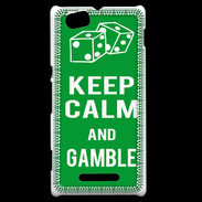 Coque Sony Xperia M Keep Calm Gamble Vert