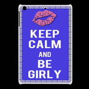 Coque iPadMini Keep Calm Girly Bleu