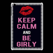 Coque iPadMini Keep Calm Girly Noir
