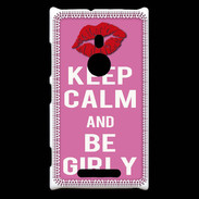 Coque Nokia Lumia 925 Keep Calm Girly Rose