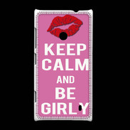 Coque Nokia Lumia 520 Keep Calm Girly Rose
