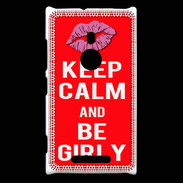 Coque Nokia Lumia 925 Keep calm Girly Rouge