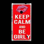 Coque Nokia Lumia 520 Keep calm Girly Rouge