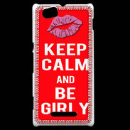 Coque Sony Xperia M Keep calm Girly Rouge