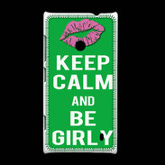 Coque Nokia Lumia 520 Keep Calm Girly Vert