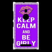 Coque Nokia Lumia 925 Keep Calm Girly Violet