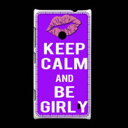 Coque Nokia Lumia 520 Keep Calm Girly Violet