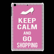 Coque iPadMini Keep Calm Go Shopping Rose