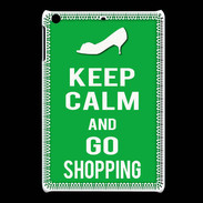 Coque iPadMini Keep Calm Go Shopping Vert