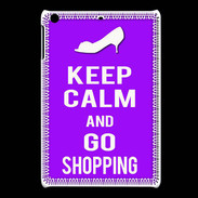 Coque iPadMini Keep Calm Go Shopping Violet