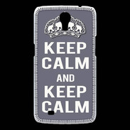 Coque Samsung Galaxy Mega Keep Calm Gris