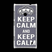 Coque Nokia Lumia 520 Keep Calm Gris