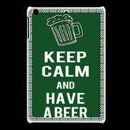 Coque iPadMini Keep Calm Have a beer Vert