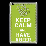 Coque iPadMini Keep Calm Have a beer Vert pomme
