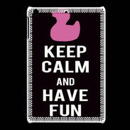 Coque iPadMini Keep Calm Have fun Noir