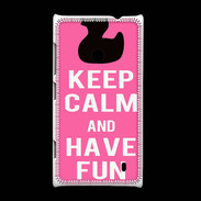 Coque Nokia Lumia 520 Keep Calm Have fun Rose