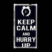 Coque Nokia Lumia 520 Keep Calm Hurry up Noir