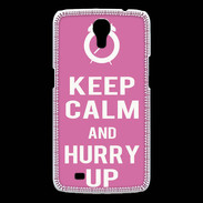Coque Samsung Galaxy Mega Keep Calm Hurry up Rose