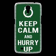 Coque Samsung Galaxy Mega Keep Calm Hurry up Vert