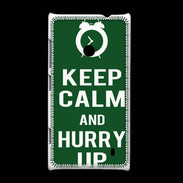 Coque Nokia Lumia 520 Keep Calm Hurry up Vert