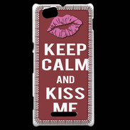 Coque Sony Xperia M Keep Calm Kiss me Brique