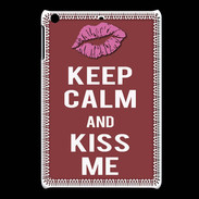 Coque iPadMini Keep Calm Kiss me Brique