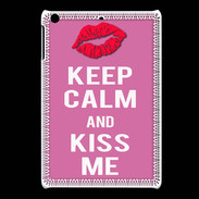 Coque iPadMini Keep Calm Kiss me Rose