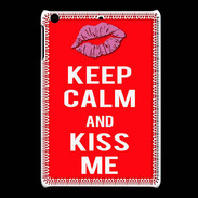 Coque iPadMini Keep Calm Kiss me Rouge