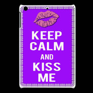 Coque iPadMini Keep Calm Kiss me Violet