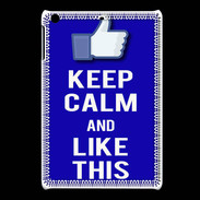 Coque iPadMini Keep Calm Like This Bleu