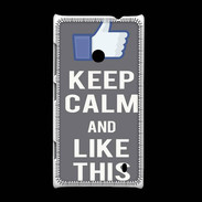Coque Nokia Lumia 520 Keep Calm Like This Gris