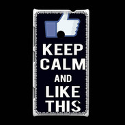 Coque Nokia Lumia 520 Keep Calm Like This Noir