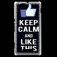 Coque Sony Xperia M Keep Calm Like This Noir