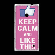 Coque Nokia Lumia 520 Keep Calm Like This Rose