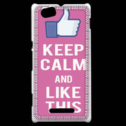 Coque Sony Xperia M Keep Calm Like This Rose