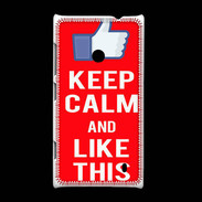 Coque Nokia Lumia 520 Keep Calm Like This Rouge