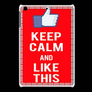 Coque iPadMini Keep Calm Like This Rouge